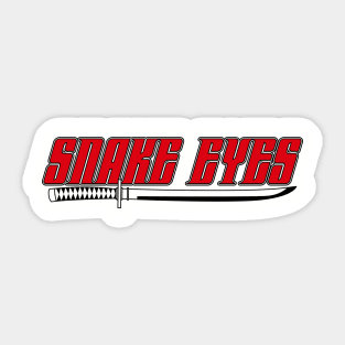 Snake Eyes Sticker